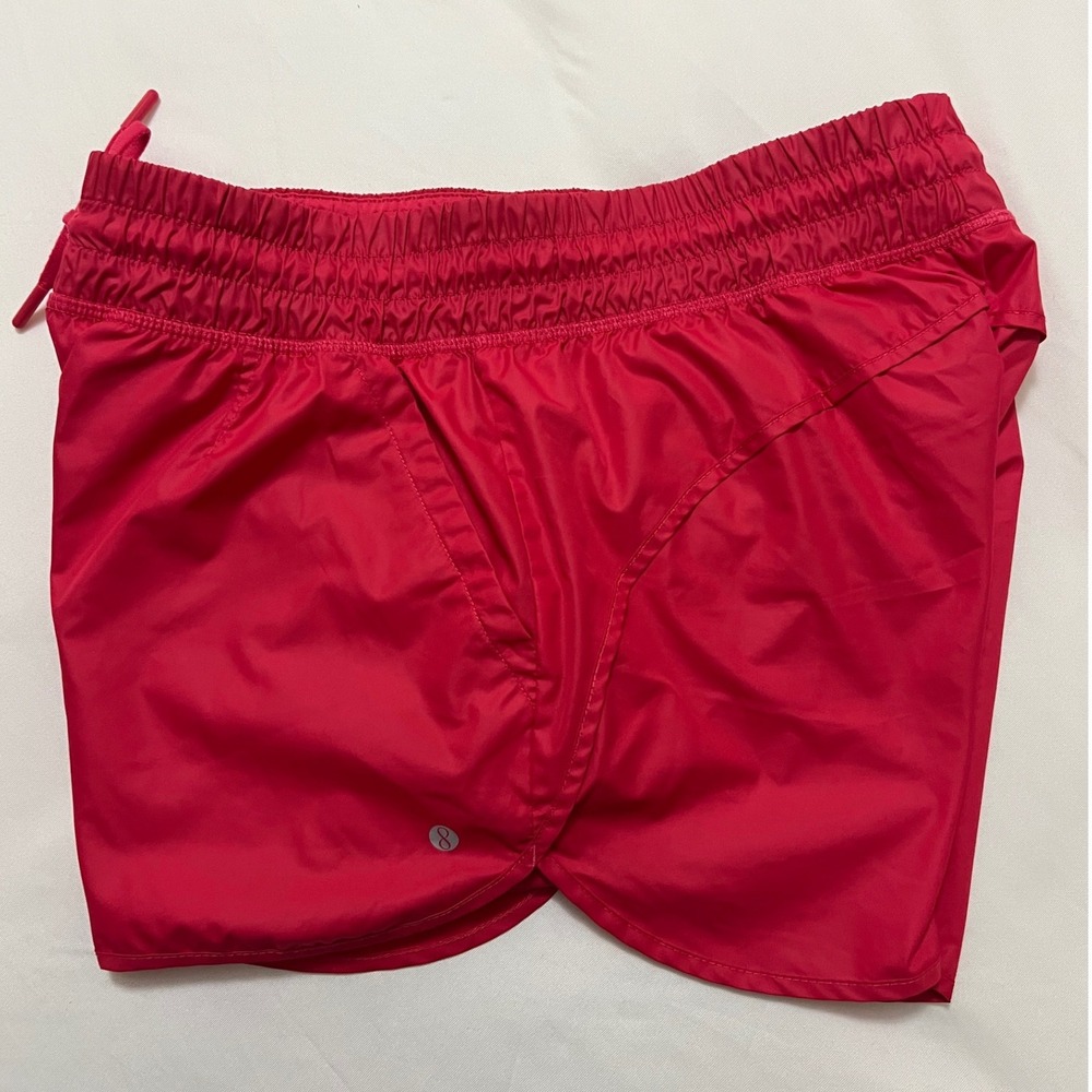 Layer 8 Women Red Quick Dry  Shorts Size M Elastic Waist Drawstring‎ Pockets - Picture 5 of 5